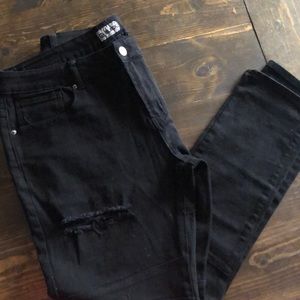 Black Skinny Flex Jeans